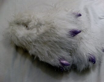 white monster slippers