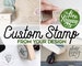 Custom Logo Stamp, Custom Rubber Stamp, Business Logo Stamp, Personalized Stamp. Ink Stamps any size 