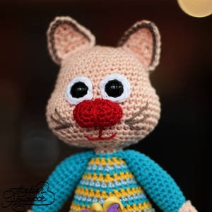 Crochet Pattern CAT - Olga, the corporate cat. Amigurumi crochet cat pattern. PDF FILE