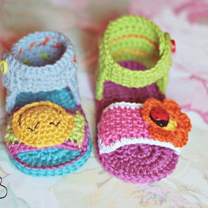 Crochet Pattern Summer Baby Sandals Pattern PDF FILE - Etsy