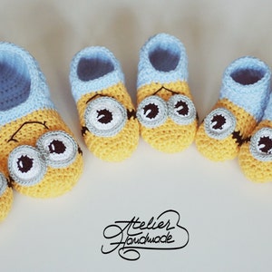 Crochet Pattern Slippers for Kids & Child sizes | PDF File in English