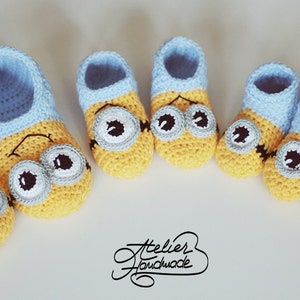 Crochet PATTERN for Slippers adult kids sizes PDF file Instant Download image 3