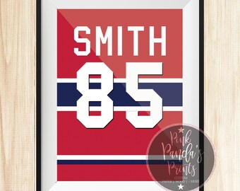 hockey jersey, mock up, personalized, gift, custom, toronto, maple leafs, fathers day, man cave, decor, home, montreal, canadiens, hockey