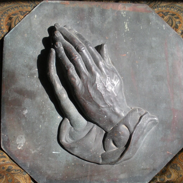 Original Albrecht Dürer Copper-Bronze Praying Hands Betende Hände Plaque !!!!