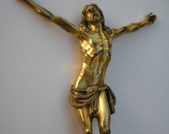 Beautiful Renaissance Solid Gilt Copper Bronze Jesus Christ fFrom the Late 16th Century, Early 17th Century !