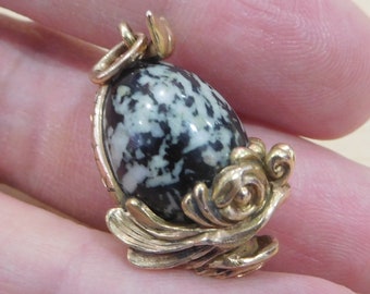 Important One Of A Kind Victorian Circa 1890s 14K Gold Dolphin Fish Easter Egg Charm Pendant ! Mikhail Perkhin