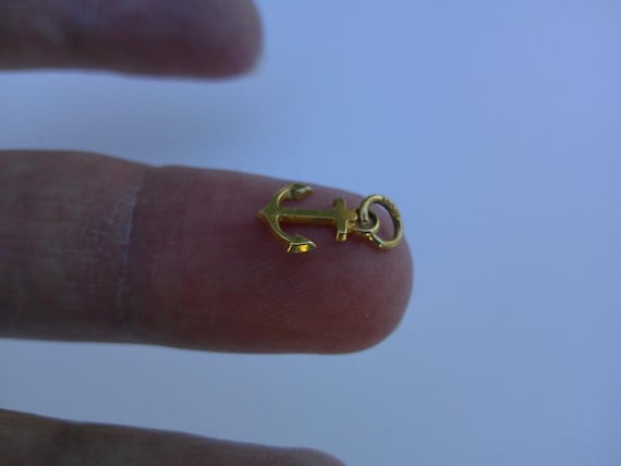 TINY ANCHOR Rare Authentic Edwardian 1910 Tiny 14… - image 8