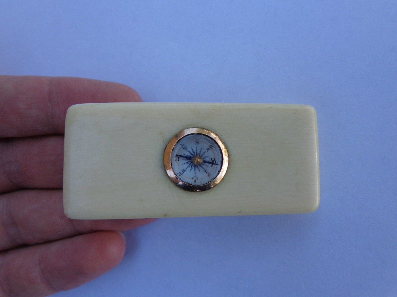 Rare English Late 1700s Georgian Enamel Miniature Compass Box Kit BLUNT ...