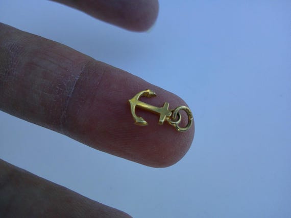 TINY ANCHOR Rare Authentic Edwardian 1910 Tiny 14… - image 6