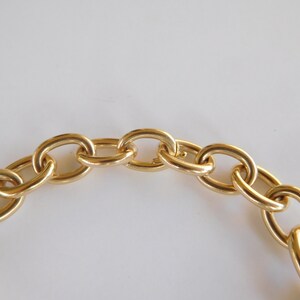 Extremely Rare Authentic Original Edwardian Art Deco Circa 1910 Cartier 14K Solid Gold Oval Charm Bracelet image 7