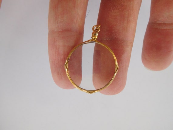 Rare Small Thin French Victorian Edwardian 18K Go… - image 4