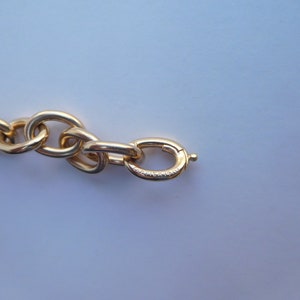 Extremely Rare Authentic Original Edwardian Art Deco Circa 1910 Cartier 14K Solid Gold Oval Charm Bracelet image 8