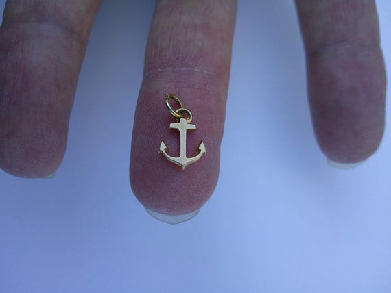 TINY ANCHOR Rare Authentic Edwardian 1910 Tiny 14… - image 4