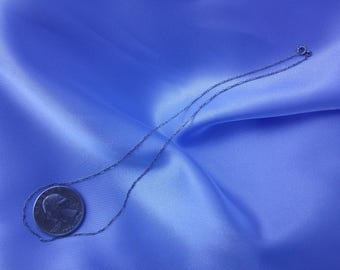 Incredible Extremely Rare Short French Victorian Edwardian Art Nouveau Deco 850 or 900 Platinum Palladium Very Thin Chain Necklace !