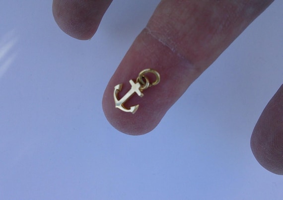TINY ANCHOR Rare Authentic Edwardian 1910 Tiny 14… - image 7