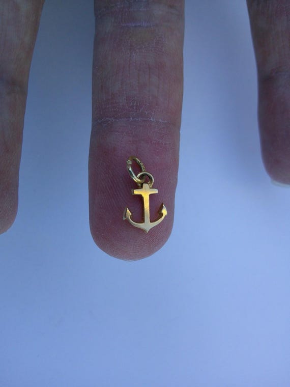 TINY ANCHOR Rare Authentic Edwardian 1910 Tiny 14… - image 1