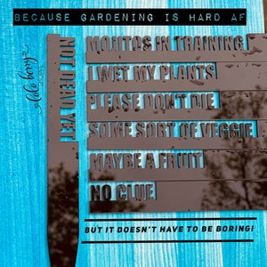 Garden stakes, funny garden stakes, gardening  fun