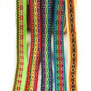 Geometric Jacquard Ribbons PACK OF 5 , Wholesale supplier trim ,  decorative ribbon by yard