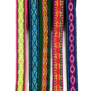 Inca Ribbon 5-Pack, Geometric Jacquard Woven Trim, Ideal for Home Decor Projects, Great Mother's Day Gif