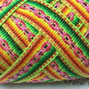 Green Lemon Jacquard Ribbon , Geometric trim, decorative ribbon, geometric ribbon,craft supplies,ribbon by the yard, craft supply