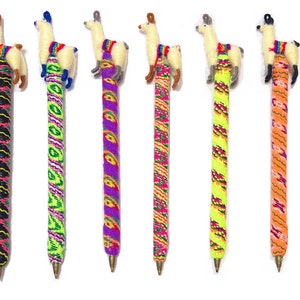 Llamas Pen 5 Pack, Handcrafted Unique Llama Pens, Perfect for Party Favors or Gifts