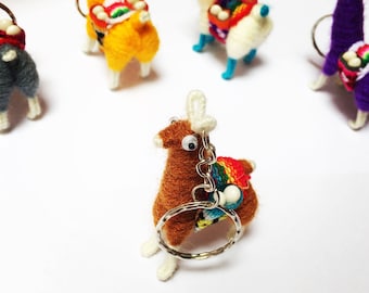 Llama Lucky Charm Keychain, Alpaca Purse Charm in Various Quantities, Great for Wedding Keepsakes or Special Presents