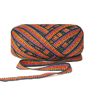 Green Orange Geometric Ribbon 5 meters,  woven ribbon jacquard, trim decorative,wholesale ribbon supplier,ethnic ribbon , ribbon by meter
