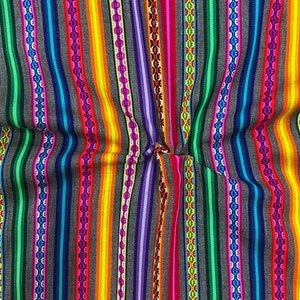 Gray Double Striped Fabric by yard ,peruvian fabric,aguayo,bohemian fabric ethnic fabric guatemalan fabric,thai fabric,aztec