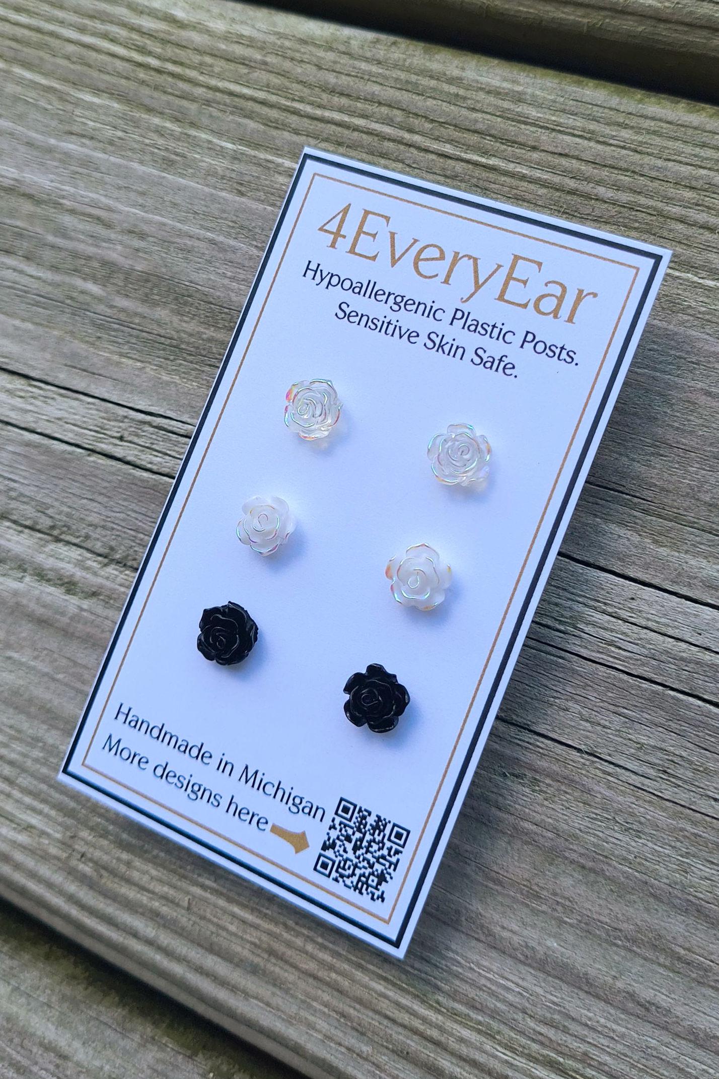 Ubuy Plastic Earrings For Sensitive Ears Plastic Earrings For