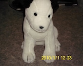 Vintage Victor Edison Nipper Stuffed Plush - RCA Records Mascot Dog - Dakin