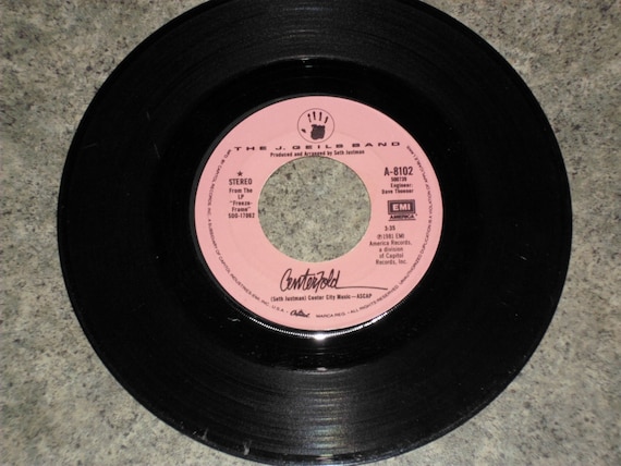 Vintage Vinyl The J Geils Band Centerfold Emi 45 Rpm Etsy