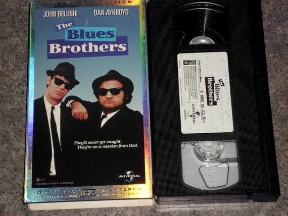 Vintage 80s VHS Movie - Blues Brothers - Belushi Akroyd