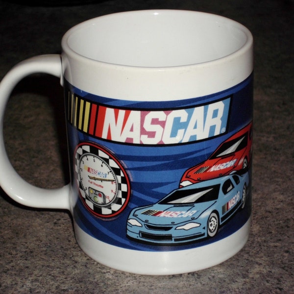 Vintage NASCAR Ceramic Mug 12 oz.