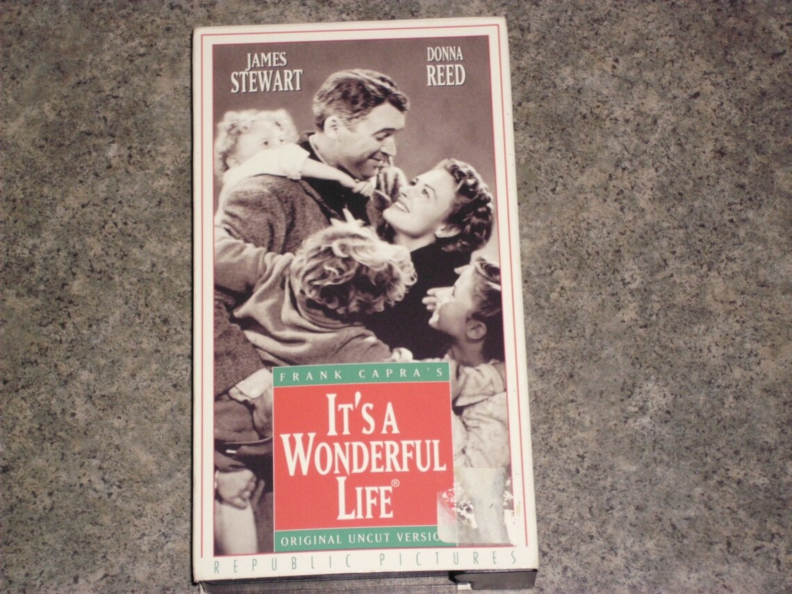 Vintage VHS Movie It's A Wonderful Life Uncut Version Etsy