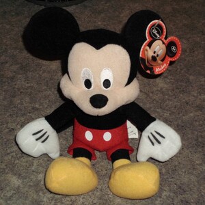 Vintage 1994 Disney Mickey Mouse Plush Stuffed Animal - Walt Disneyland