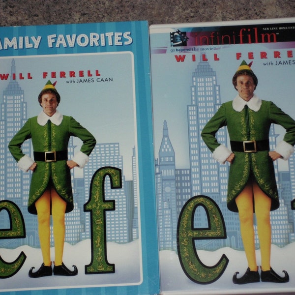 Vintage 90s DVD Movie - Elf - Will Farrell - Warner Bros.