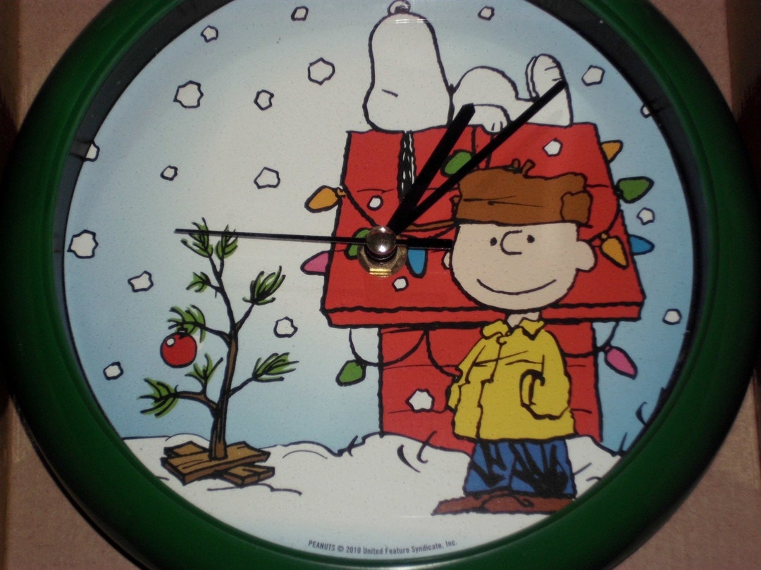 Peanuts Christmas Carol Clock 