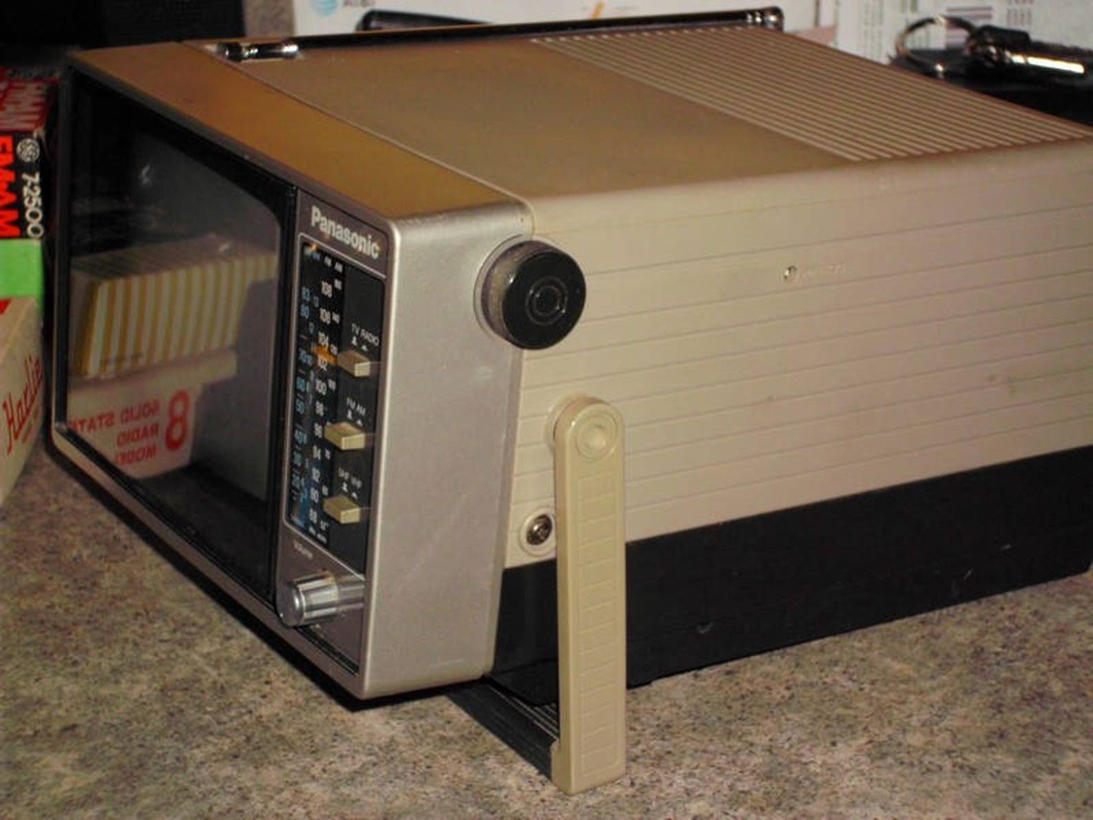 Vintage 70s Panasonic B/W Portable TV / Radio Model No. Etsy