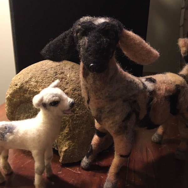 Needle Felted Goat Etsy