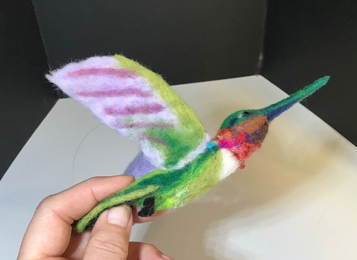 Needle Felted Hummingbird Etsy