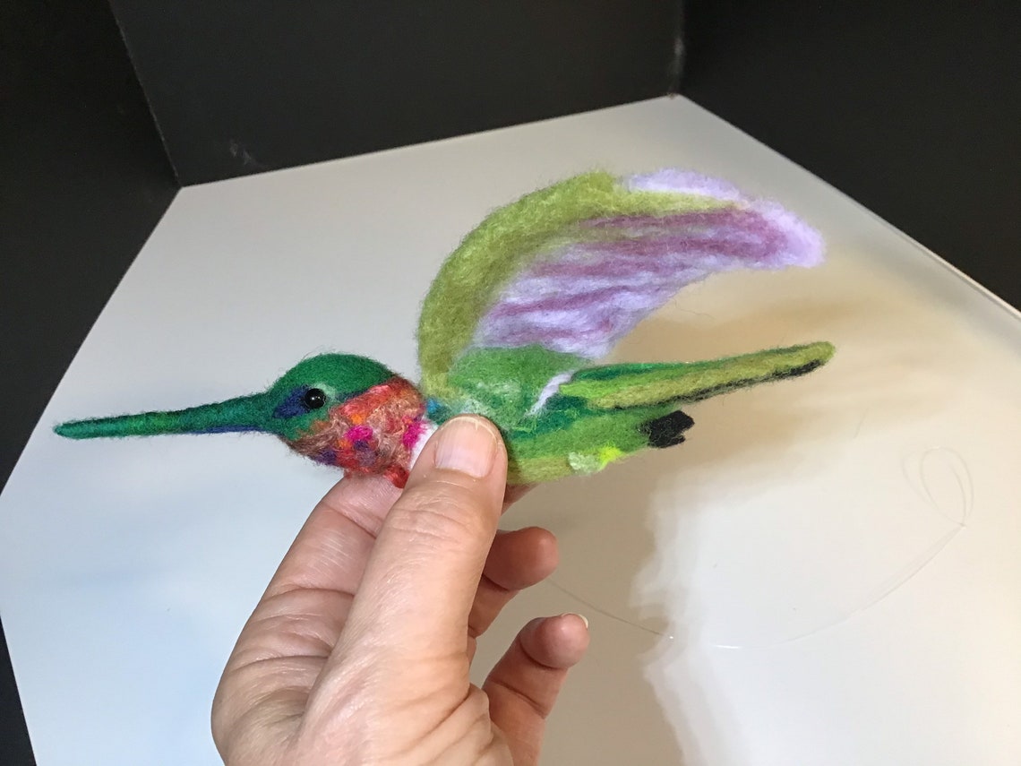 Needle Felted Hummingbird Etsy