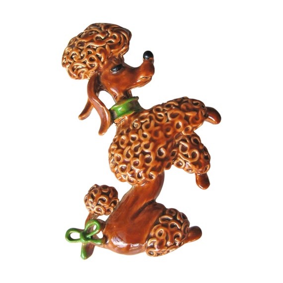 Vintage dog enamel pin - Gem