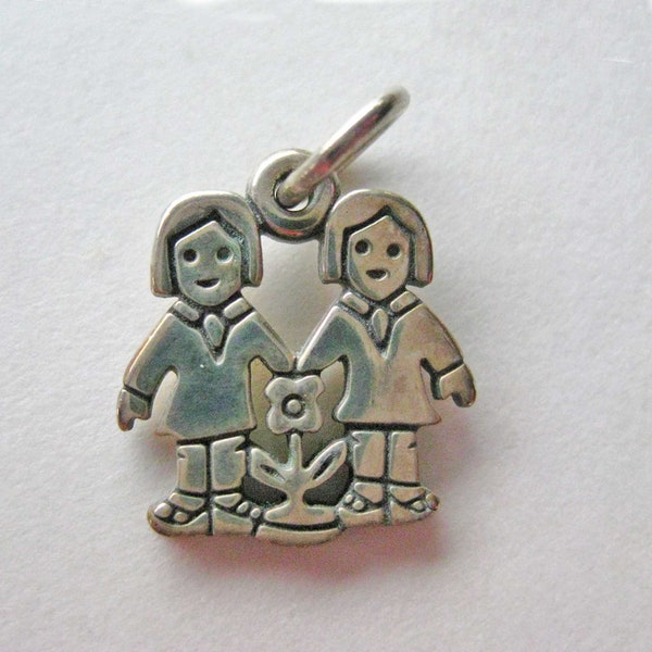 James Avery Retired Sterling Silver Love Is Charm - Two Girls Charm