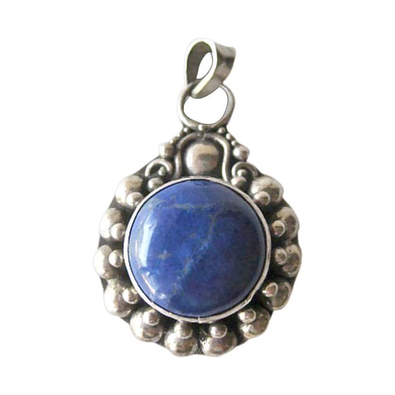 Sterling Lapis Lazuli Pendant