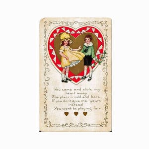 Whitney Valentine Postcard Undivided Back - Collectible postcard