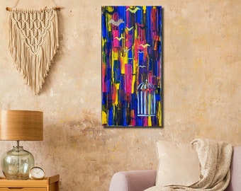 Canvas Print of Original Painting - Modern Unique Art