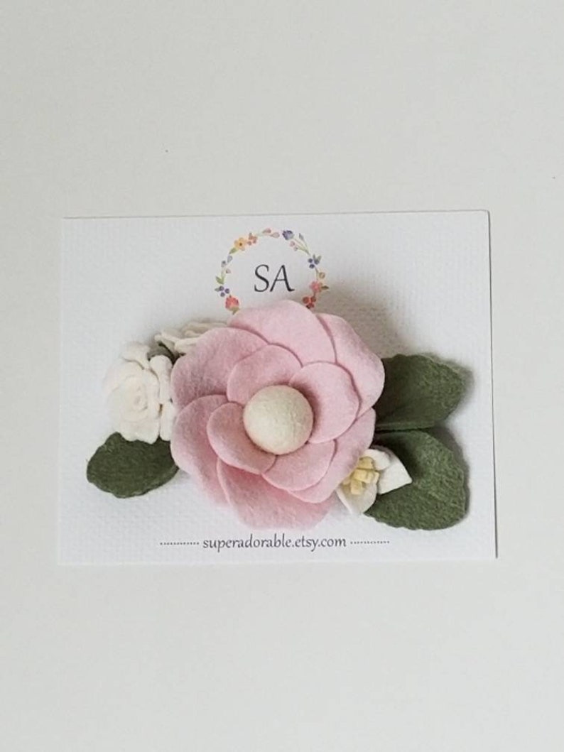 Trendy headband baby girl headband SPRING SWEET BLOSSOM Felt Flower headband felt headband Baby felt headband Felt Baby headband
