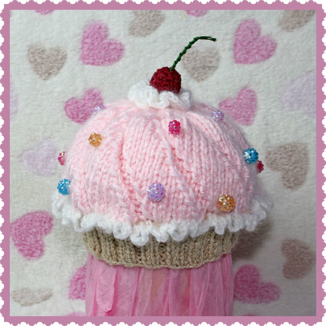 Knitting Pattern Baby Cupcake Hat Instant Download Etsy