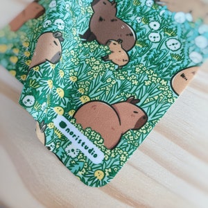 Capybara Meadow Microfiber Lens Cleaning Cloth by Noristudio