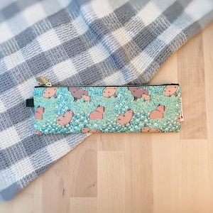 Noristudio Capybara Meadow Pattern カピバラ ジッパー ペンシル ポーチ ケース
